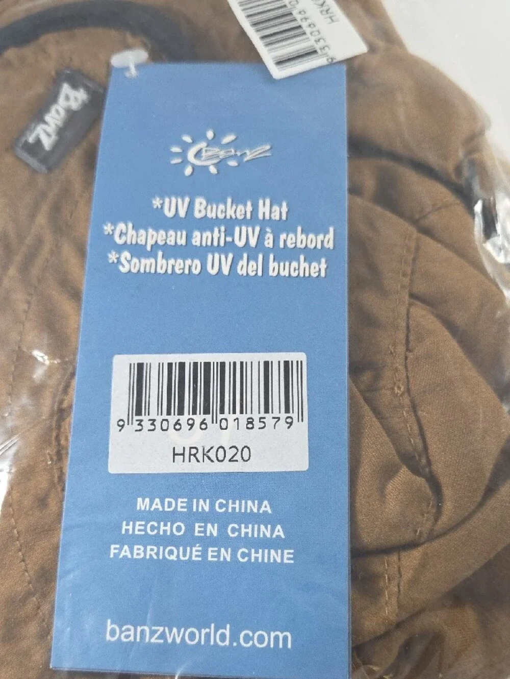 BaBy BanZ Kids Sun Hat - Mustard with Black Trim